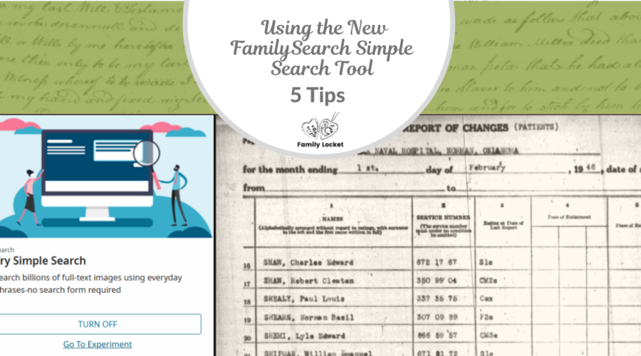 Tips for Using the New FamilySearch Simple Search Tool