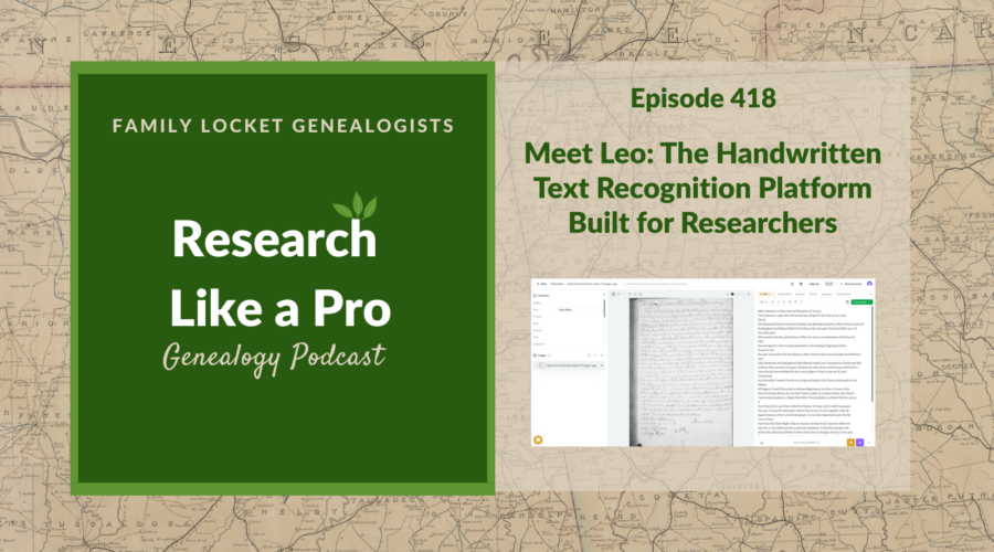 RLP 418: Meet Leo – The Handwritten Text Recognition Platform Built for Researchers