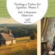 Finding a Father for Cynthia: Phase 5 – Part 1 Research Objective