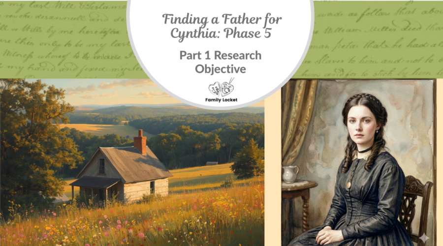 Finding a Father for Cynthia: Phase 5 – Part 1 Research Objective