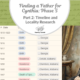Finding a Father for Cynthia: Phase 5 – Part 2: Timeline and Locality Research