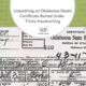 Unearthing an Oklahoma Death Certificate Buried Under Tricky Handwriting