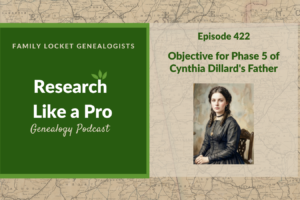 RLP 422: Objective for Phase 5 of Cynthia Dillard’s Father