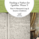 Finding a Father for Cynthia: Phase 5 – Part 4: Research Log and Source Citations