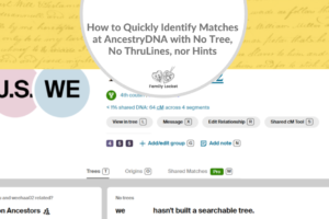 How to Quickly Identify Matches at AncestryDNA with No Tree, No ThruLines, nor Hints