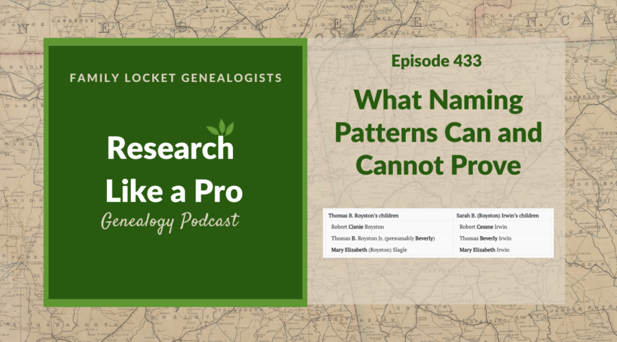 RLP 433: What Naming Patterns Can and Cannot Prove