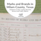 Marks and Brands in Milam County: Research at the County Records Annex and Public Library